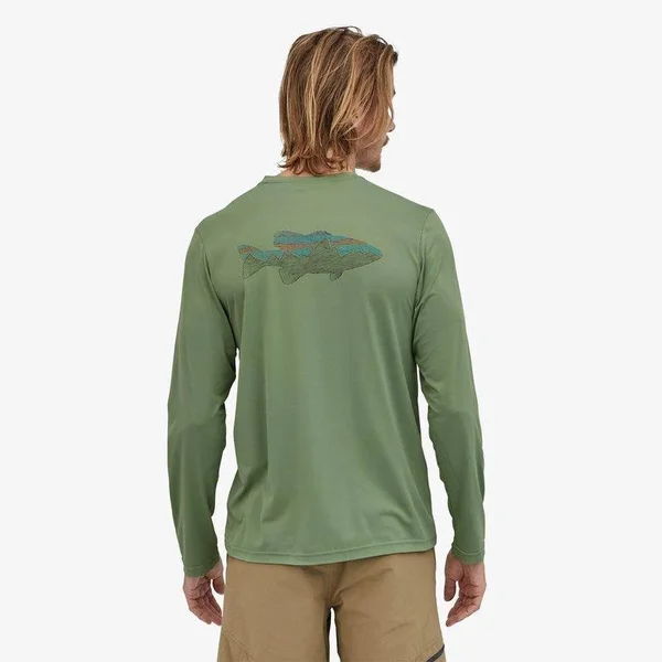 Patagonia Long-Sleeved Capilene Cool Daily Fish Graphic Shirt - Men's