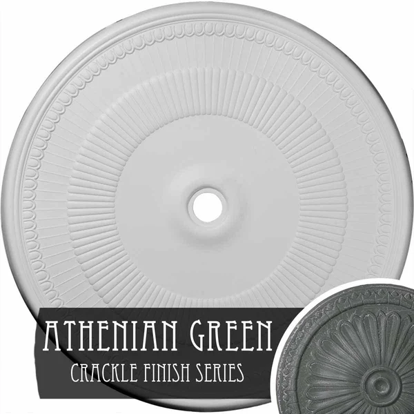 Ekena Millwork CM51NEACS 51 1/8x22OD x 3 5/8x22ID x 1 1/2x22P Nevio Ceiling Medallion (Fits Canopies Up to 4 3/4x22) - Hand-Paint