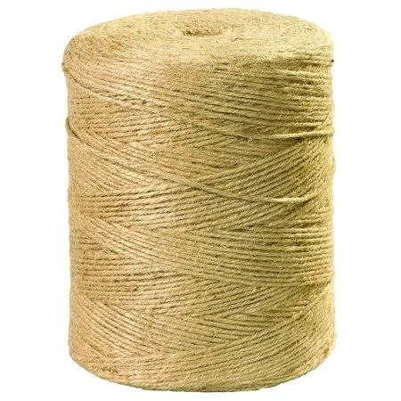 Btwj370 Jute Twine - 4-Ply, 110 lb, Natural, 3700 per Case, Women's, Size: One size, Red