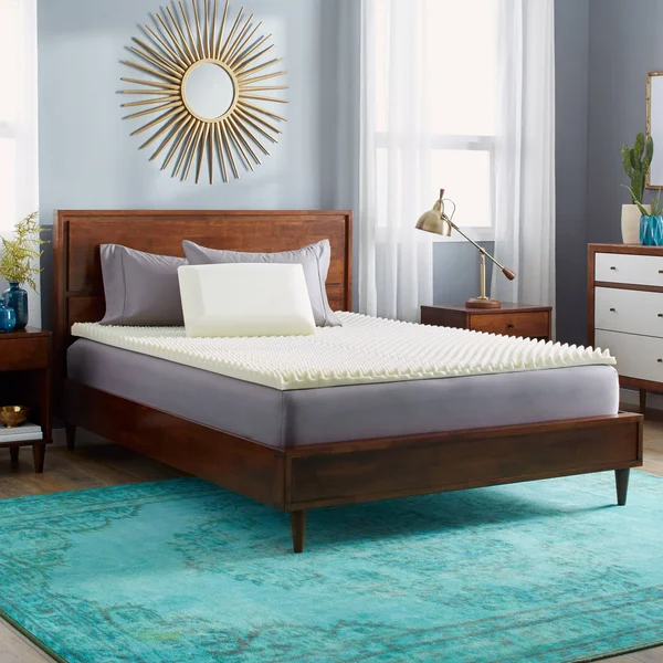 Slumber Solutions 2-Inch Highloft Memory Foam Topper with Classic Pillow - Twin
