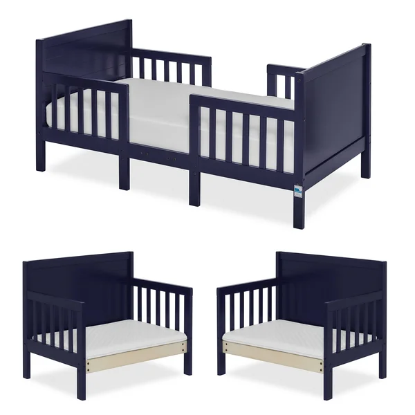 Dream on Me Hudson 3 in 1 Convertible Toddler Bed - Navy