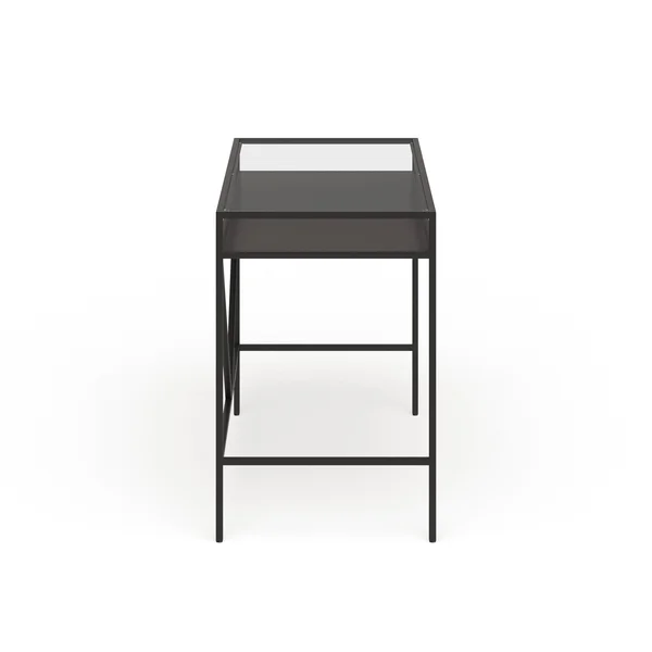 Baird Desk with Metal Shelf - Blackened Bronze 36x22