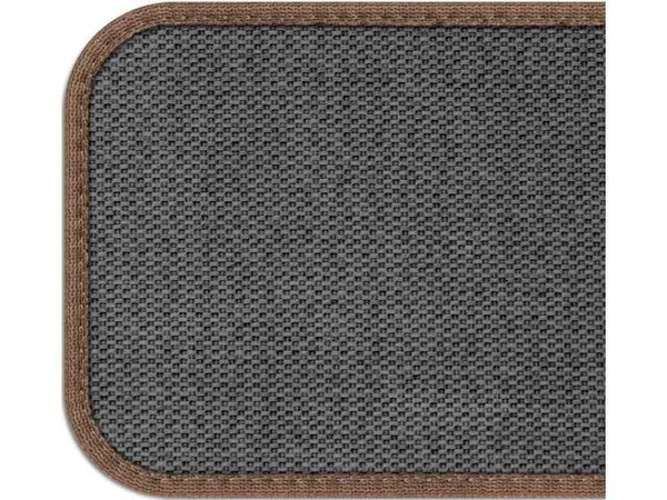 Set of 12 Skid-Resistant Carpet Stair Treads - Praline Brown - 8 in. x 30 in.