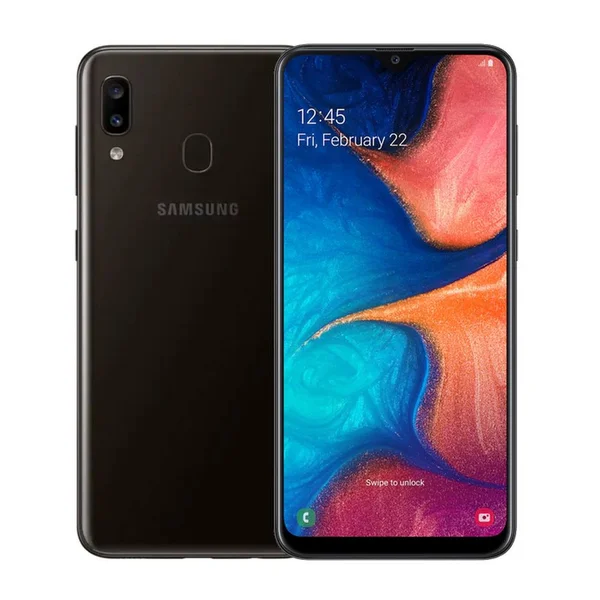 Refurbished Samsung Galaxy A20 - Boost Mobile, Black, 32 GB, 6.4 in Screen