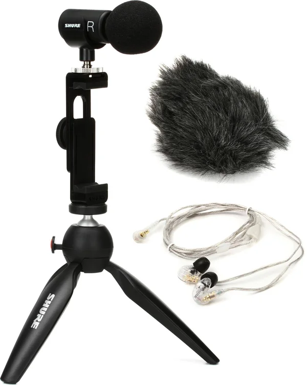 Shure MV88+SE215-CL Portable Videography Kit