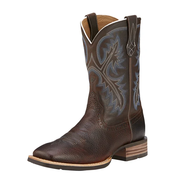Ariat Mens Quickdraw Western Boots - Brown Oiled Rowdy