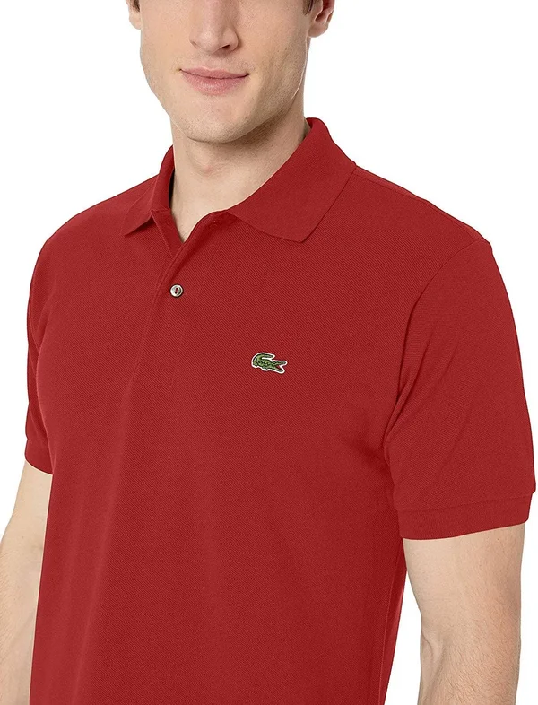 Lacoste Men's Classic Fit Pique Polo Shirt - L.12.12 - Schoolhouse Red
