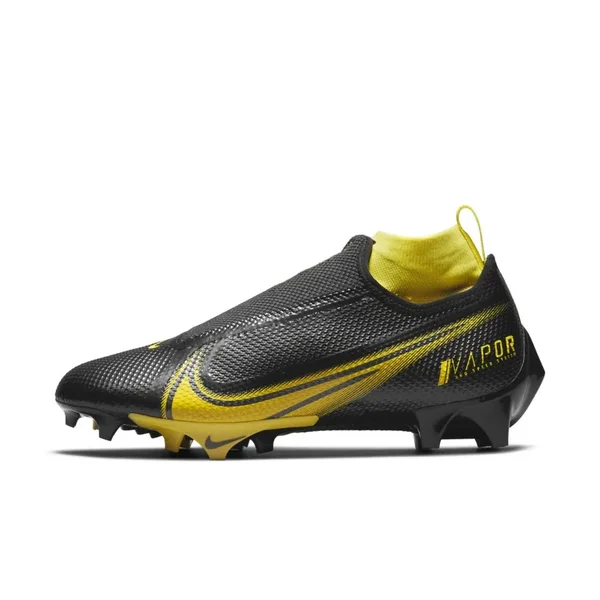 Nike Vapor Edge Pro 360 Black/Yellow Men's Football Cleat 8.5