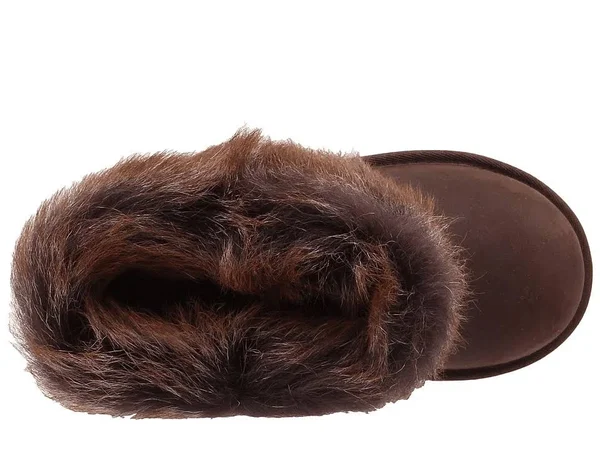 Ugg Kids Ellee Leather Boots Chocolate - Kids Unisex, Size: 2, Brown