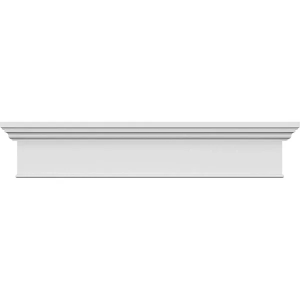 147 inch Bottom Width x 151 inch Top Width x 7 1/4 inchh x 1 inchp, Craftsman Crosshead with Bottom Trim