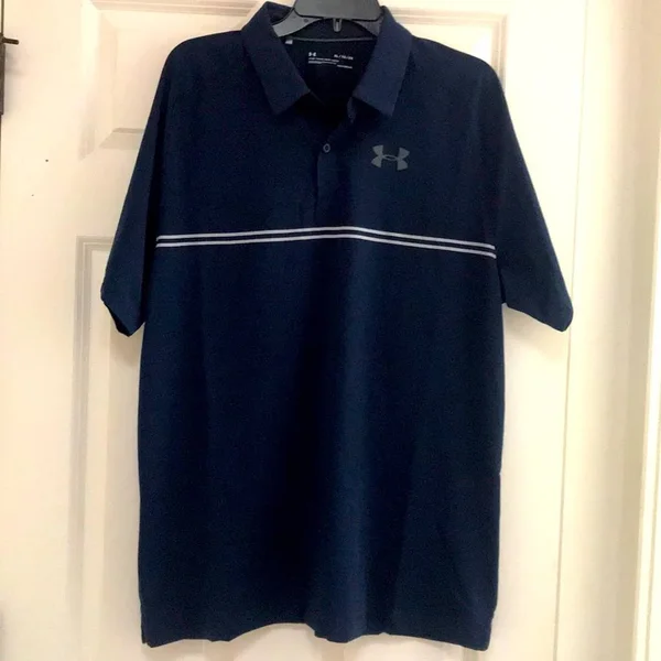 Under Armour Shirts, Under Armour Athleticathleisure Polo, Xl, Nwt!, Color: Blue/Gray, Size: Xl, Missctbq&s Closet
