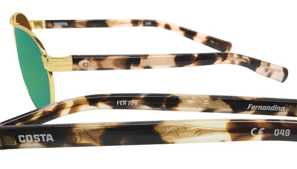 Costa Del Mar Fernandina 580P Sunglasses, Brushed Gold/Green