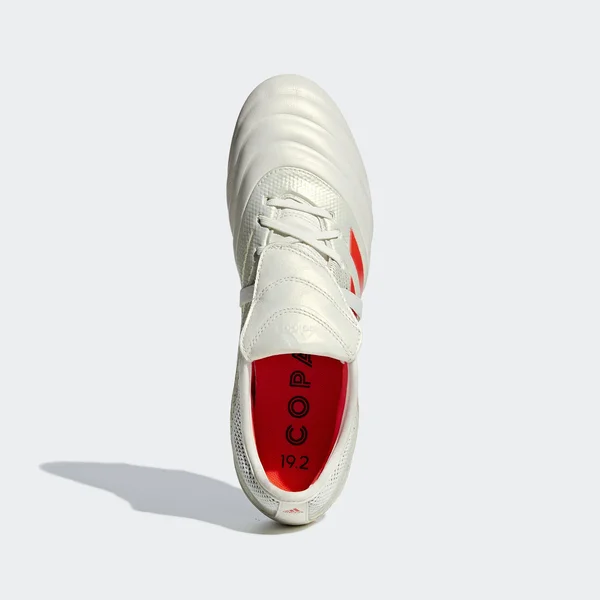 Adidas Men's Copa Gloro 19.2 FG Firm Ground Soccer Cleats (Off White/Solar Red) - 6.5