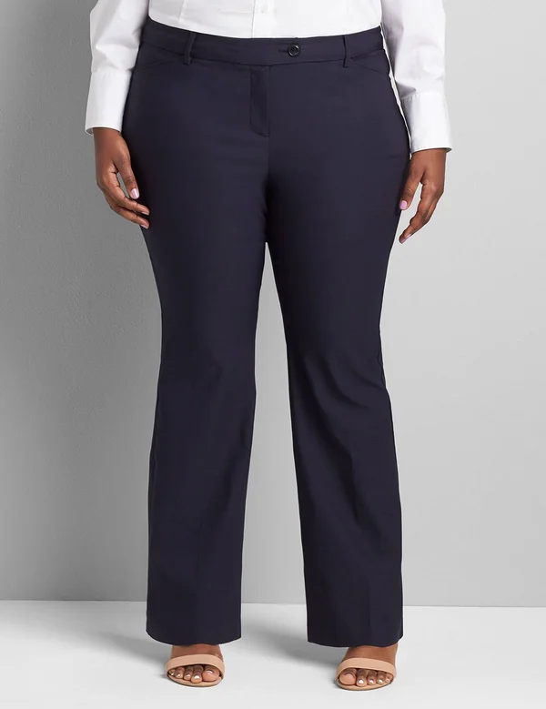 Plus Size Women's Signature Fit Boot 4-Season Pant - Size: 24, Night Sky, Lane Bryant