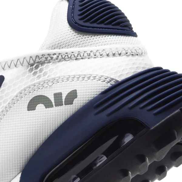Nike Big Kids& Air Max 2090 Casual Shoes in White/Blue/White Size 3.5