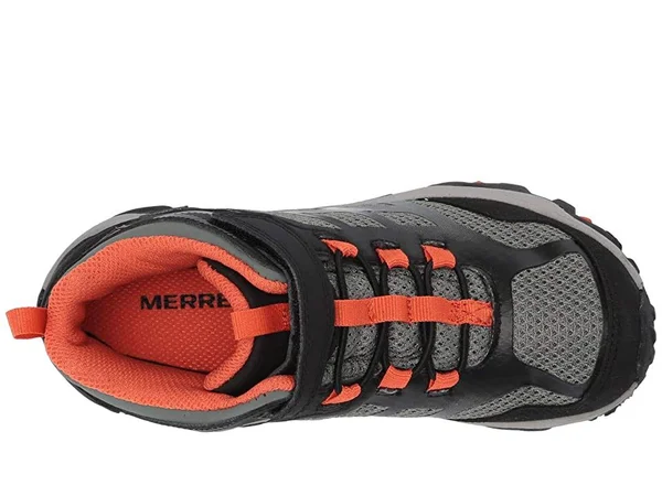Merrell Kid's Moab FST Mid A/C Waterproof Boot, Size: 11.5, Olive/Black