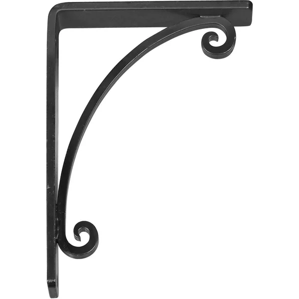 Legacy Wrought Iron Bracket Antiqued Bronze 1 1/2x22W x 7 1/2x22D x 10x22H - (Single Center Brace)