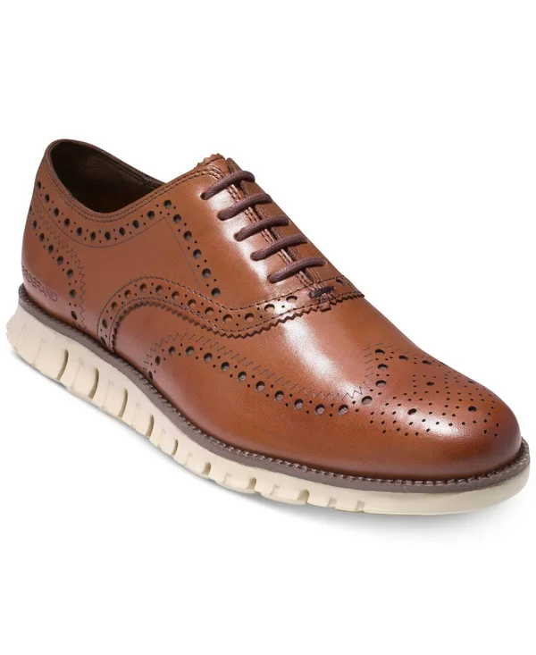 Cole Haan Men's Zerogrand Wing Oxford, British Tan, 7 M US
