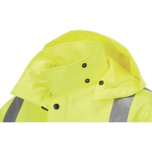 Gravel Gear 300 Denier Ripstop - Mens High-Vis Rain Jacket - Medium