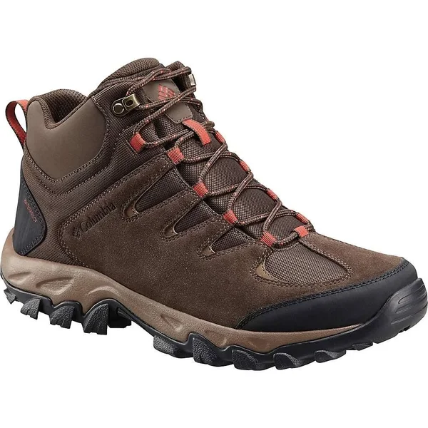 Columbia Men's Buxton Peak Mid Waterproof Shoe - 10 - Cordovan - Rusty