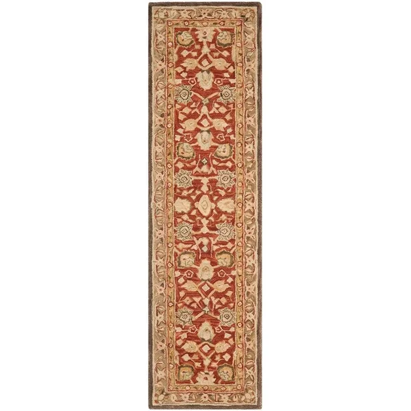 Safavieh 8& x 8& Round Anatolia AN512F Brown, Green Rug