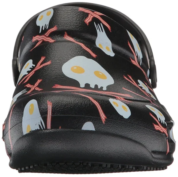 Crocs Unisex Bistro Graphic Clog, Size: 9, Black/White