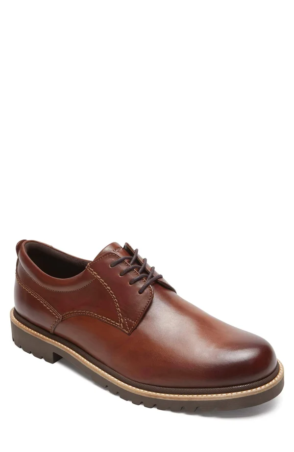 Rockport Men's Marshall Plain Toe Oxford, Size: 9, Brown