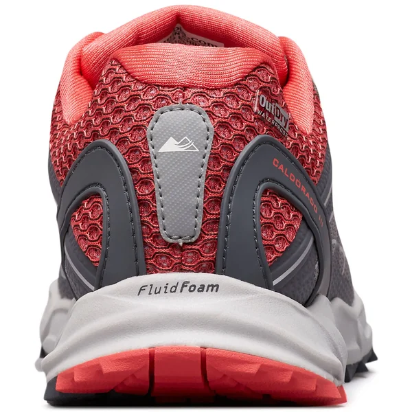 Columbia Women's Caldorado III Outdry Shoe - 8 - Monument - Red Coral