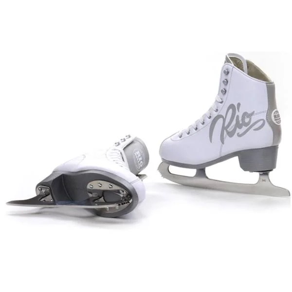 Rio Roller Script Ice Skates (White)