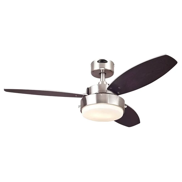 Westinghouse 7247300 Alloy Two-Light Reversible Three-Blade Indoor Ceiling Fan