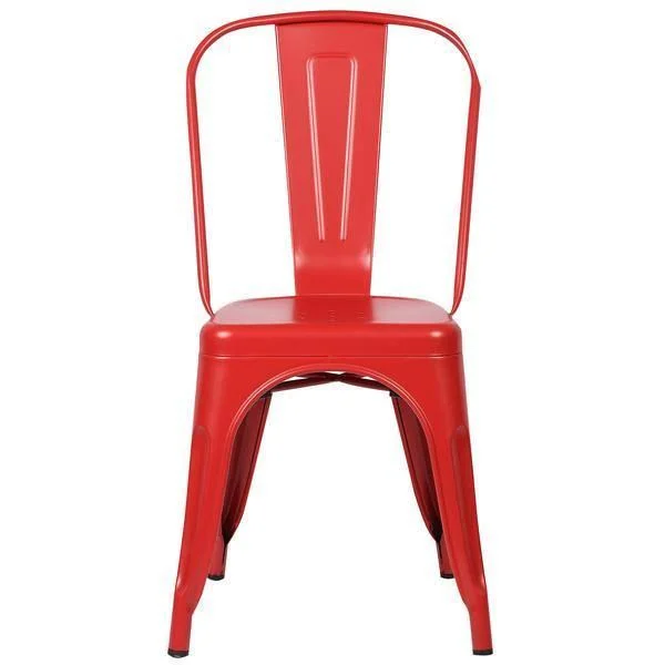 Edgemod Trattoria Side Chair, Polished Gunmetal