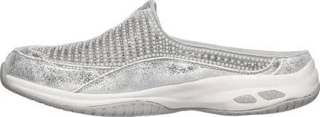 Skechers Women's Relaxed Fit Commute Time Happy as A Clam Clog, Silver