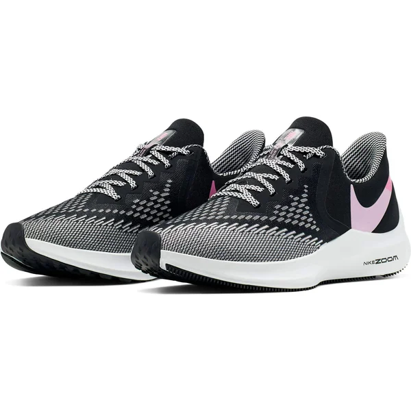 Nike Women's Zoom Winflo 6 Running Shoes - Size: 8.5, Black