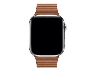 Apple Watch 44mm Saddle Brown Leather Loop - Large