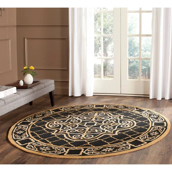 Safavieh Easy Care Rug Collection EZC729D - Black - Gold - 8& x 10&