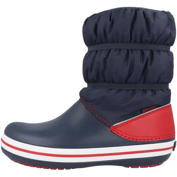 Crocs Kids& Crocband Winter Boot, Navy Blue/Red, C12