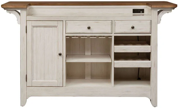 Liberty Furniture Farmhouse Reimagined Antique White Bar Top-652-BAR7242T