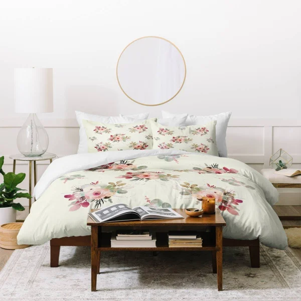 Deny Designs Iveta Abolina Rose Tan Queen Duvet Set - Multi