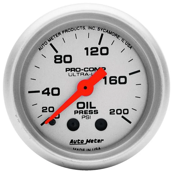 AutoMeter 4322 Ultra-Lite Mechanical Oil Pressure Gauge