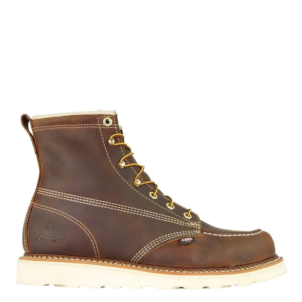 Men's Thorogood 814-4203 American Heritage 6x22 Moc Toe Wedge Boots - Brown 10 - M