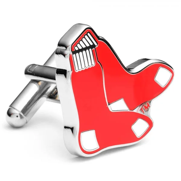 MLB Boston Red Sox Cufflinks & Tie Bar Gift Set with Gift Box - Men's