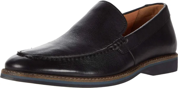 Clarks Men's Atticus Edge Loafer - Size: 12, Black Leather