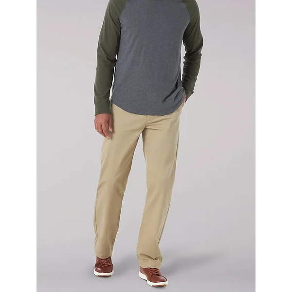 Lee Extreme MVP Straight Flat Front Pants KC Khaki (Size 33 x 30)