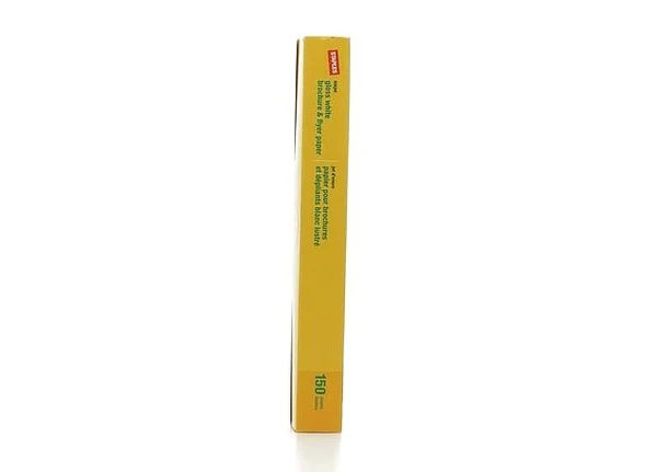Staples Inkjet Gloss White Brochure & Flyer Paper - 150 sheets