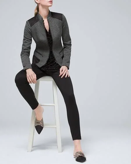 Women's Scuba Knit Whbm Runway Leggings - Black, Size 8 - Regular by White House Black Market