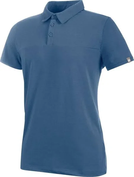 Mammut Trovat Tour Short Sleeve Polo Shirt Blue - XXL