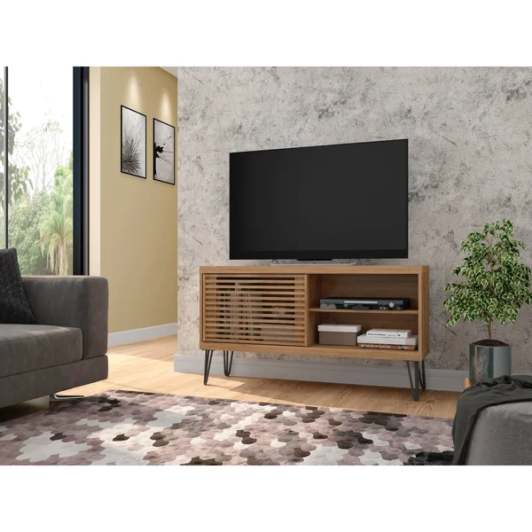 Bertolini Frizz TV Stand - White/Buriti