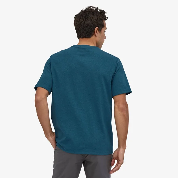 Patagonia Men's P-6 Label Pocket Responsibili-Tee - Abalone Blue, XL