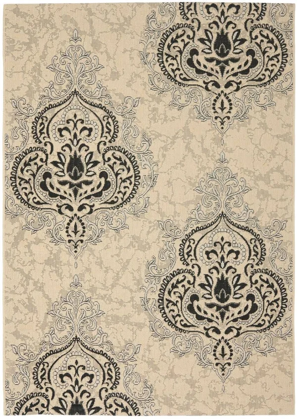 Safavieh Courtyard Area Rug CY7926 Creme, Black, 8& x 11&