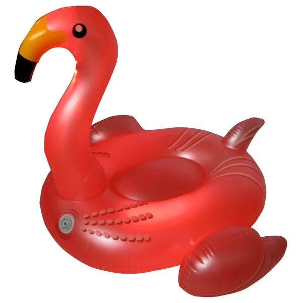 Swimline Giant Inflatable Ride-On Color Changing LED Light Up Flamingo Float